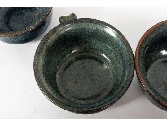 Pot Luck Pottery Laura Teague-Moore (Seagrove, NC) 1986 Soup Bowls