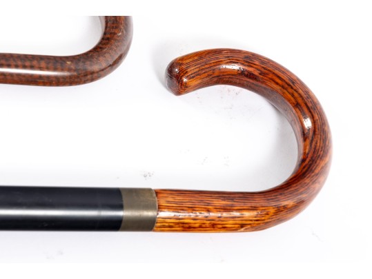 Collection Of Five Vintage Wood Walking Canes