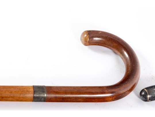 Collection Of Five Vintage Wood Walking Canes