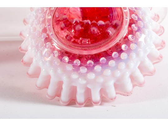 Cranberry Hobnail Glassware