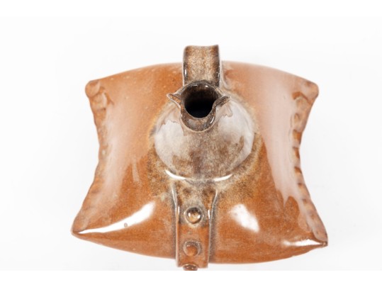 Jack Timothy Maness (American, [NC] 1945 - 2012) Unusual Pillow Pottery Jug