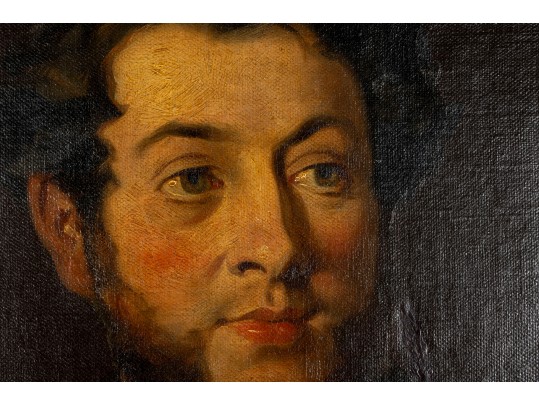 Antique 19th Century Victorian Oil Portrait