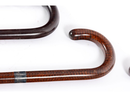 Collection Of Five Vintage Wood Walking Canes