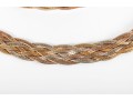 Italian Sterling Silver Braided Necklace & Bracelet 