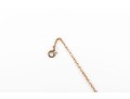 Sleek 14K Stationed Emerald Pendant Necklace