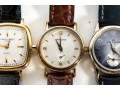 Collection Of Four Vintage Wristwatches With Leather Bands