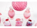 Fabulous Collection Of Cranberry Hobnail Depression Glass