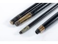 Four Vintage Brass/metal Cap Walking Canes
