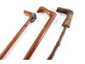 Three Vintage Woodcraft Canes