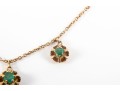 Sleek 14K Stationed Emerald Pendant Necklace