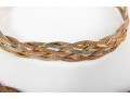 Italian Sterling Silver Braided Necklace & Bracelet 