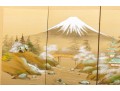 Four Panel Chinese Mt. Fuji Byobu Screen
