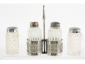 White Depression Glass Salt And Pepper Shakers