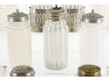 White Depression Glass Salt And Pepper Shakers