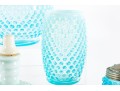 Blue And White Hobnail Depression Glassware