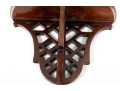 Pair Of Reticulated Mahogany Wall Shelves