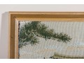 Japanese Torii Gate Needlepoint Embroidery 