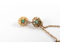 Sleek 14K Stationed Emerald Pendant Necklace