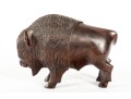 Carved Ironwood Bison Figure