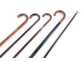 Collection Of Five Vintage Wood Walking Canes