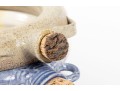 Pair Of Signed Studio Pottery Water Flask Rings