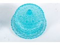 Blue Depression Glass Cloches