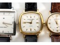 Collection Of Four Vintage Wristwatches With Leather Bands