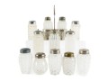 White Depression Glass Salt And Pepper Shakers