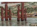 Japanese Torii Gate Needlepoint Embroidery 