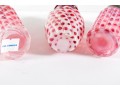 Cranberry Honeycomb Depression Glass Salt And Pepper Shakers