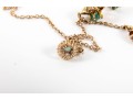 Sleek 14K Stationed Emerald Pendant Necklace