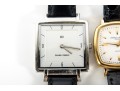 Collection Of Four Vintage Wristwatches With Leather Bands