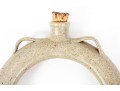 Pair Of Signed Studio Pottery Water Flask Rings