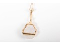 Art Deco 18K Gold Earrings & Teardrop Pearl Pendant
