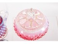 Fabulous Collection Of Cranberry Hobnail Depression Glass
