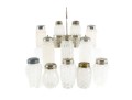 White Depression Glass Salt And Pepper Shakers