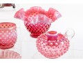 Cranberry Hobnail Glassware