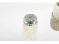 White Depression Glass Salt And Pepper Shakers