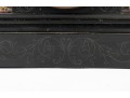 Antique Black Wood Mantel Clock