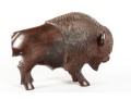 Carved Ironwood Bison Figure
