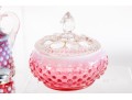 Fabulous Collection Of Cranberry Hobnail Depression Glass