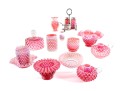 Cranberry Hobnail Glassware