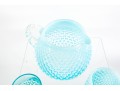 Blue And White Hobnail Depression Glassware