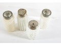 White Depression Glass Salt And Pepper Shakers
