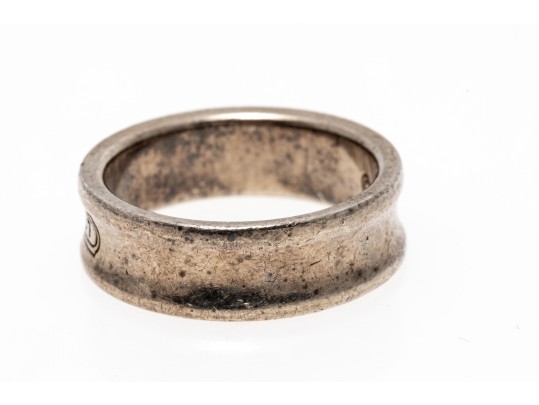 Tiffany & Co. Sterling Silver Classic 1837 Motif Band Ring, Size 8