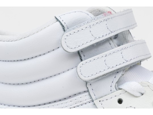 Reebok White Leather Classic Retro Velcro High Tops, Size 8