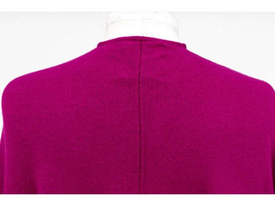 Saks Jacques De Loux Long Length  Fuchsia 100% Cashmere Wrap, OSFA