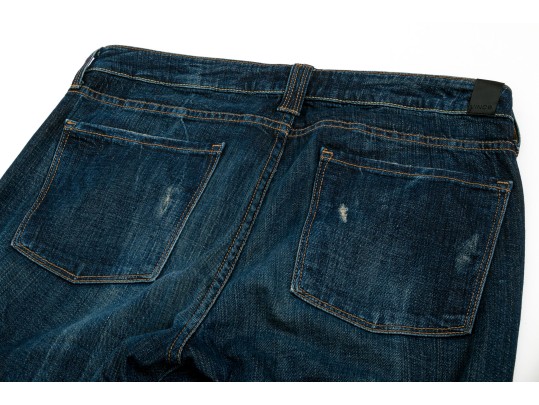 Assorted Designer Jeans Lot, Six Pieces,  Including Hudson And Vince, Assorted Sizes