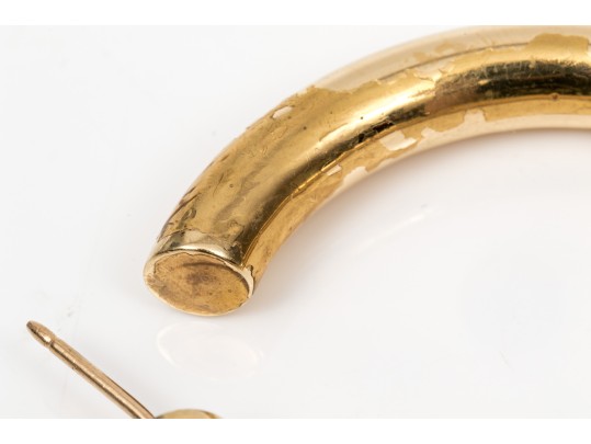 14K Bold Hoop Earrings 