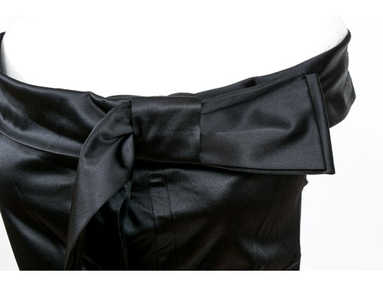 Diane Von Furstenburg Stunning Sleeveless Black Silk Sheath Dress, Size 10
